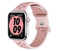 Higgs Sport Strap Compatible with Apple Watch Strap 44mm 45mm 46mm 42mm 49mm 40mm 38mm 41mm, Breathable Silicone Double Hole Band for iWatch Strap Series 11 10 9 8 7 6 5 4 SE Ultra 3 2 1