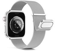 Higgs Strap Compatible with Apple Watch Straps 10 46mm 44mm 45mm 42mm 49mm Women Men,Dual Magnetic Adjustable Replacement Band for iWatch Ultra/Ultra 2,Series 9 8 7 6 5 4 3 2 1 SE,Fashion Strap
