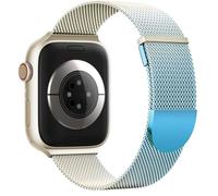 Higgs Strap Compatible with Apple Watch Straps 42mm 46mm 45mm 44mm 41mm 40mm 38mm 49mm for Women Men, Dual Magnetic Adjustable Metal Band for iWatch Series 11 10 9 8 7 6 5 4 SE Ultra 3 2 1