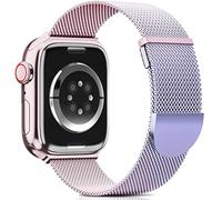 Higgs Strap Compatible with Apple Watch Straps 42mm 46mm 45mm 44mm 41mm 40mm 38mm 49mm for Women Men, Dual Magnetic Adjustable Metal Band for iWatch Series 11 10 9 8 7 6 5 4 SE Ultra 3 2 1