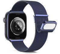 Higgs Strap Compatible with Apple Watch Straps 46mm 44mm 45mm 42mm 49mm Women Men, Dual Magnetic Adjustable Replacement Band for iWatch iWatch Series 11 10 9 8 7 6 5 4 SE Ultra 3/2, Fashion Strap Blue