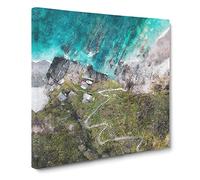 High Above Asturias In Spain Canvas Print | Gallery Wrapped 30mm Frame Wall Art | 20x20 inches | Ready to Hang | Modern Picture | Living Room Bedroom Lounge Office
