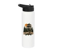 High Above The Pines Fire Lookout Tower Stainless Steel Insulated Water Bottle