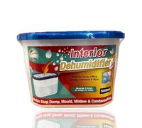 High Absorption 500ml Disposable Dehumidifier - Pack of 12 - Humidity Absorber Window Condensation Remover Silica Gel Packets For Wardrobe Mould Remover Interior Single-Use Dehumidifier (12)