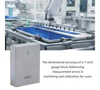 High Accuracy 1Inch Carbon Steel Gage Block Measuring Tool for Mechanical Calibration and Industrial Measurement Tool Multifunctional Measuring Gauge