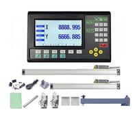 High Accuracy 5um/1um 2 Axis LCD Dro Set Milling Digital & 2pcs Linear Scale Linear Encoder Digital Ruler(0.5um complete set)