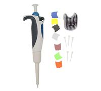 High Accuracy Adjustable Volume Single Channel Micro Pipette Ergonomic Design for Laboratory Research Plastic Material 0.5 10μl Range with 5 Tips