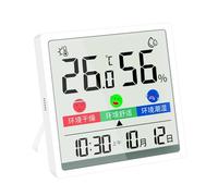 High Accuracy Digital Humidity Temperature Monitor With Color LCDs Display And Comfort Assessment For Indoor Use °C/°F Switchable Hygrometer