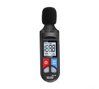 High Accuracy Digital Sound Level Meter Noise Tester with 30dB to 130dB Range, Fast/Slow Response, Data Hold and Backlit LCD for Environmental Monitoring