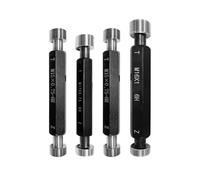 High Accuracy Double End Thread Plug Gauge, Thread Plug Gauge M48-M100 Metric Standard 6H Steel 1 PC(M80X2)