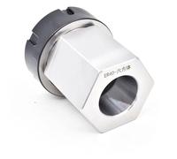 High Accuracy ER Square Hex Collet Block ER25 ER32 ER40 Block Chuck Holder Workholding Holder for CNC Lathe Engraving Machine(Hexagon,ER25)