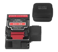 High Accuracy Fiber Optic Cleaver Automatic Return Thickened Slide Rail Silicon Optical Fiber Cutter Tungsten Steel Blade for Fiber Optic Technicians and Splicers Aluminum Alloy