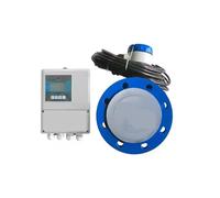High Accuracy Split Electromagnetic Flowmeter With Digital Display 4-20mA Magnetic Water Flow Meter High Sensitivity, Fast Response(DN40 PTFE Liner)
