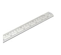 High Accuracy Steel Drawing Ruler with Double Scale Systems Metric Royal Marks Easy to Use for Engineers Smooth Corner