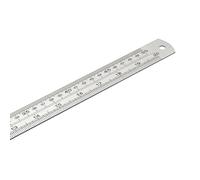 High Accuracy Steel Drawing Ruler with Double Scale Systems Metric Royal Marks Easy to Use for Engineers Smooth Corner