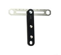 High Accuracy T-Type Square Ruler 80mm Scale Adjustable Angle Measure Tool for Carpentry Projects