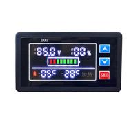 High Accuracy Temperature Control Voltage Electricity Meter with Digital Display for DC9V to DC100V Featuring Alarm for Voltage and Temperature Limits