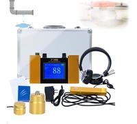 High Accuracy Ultrasonic Water Leak Detector for Underground Pipes with LCD Display, Noise Reduction Headphones and Sensors for Fast Leak Detection in Plumbing and Supply Lines