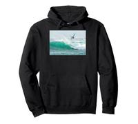 High Air Windsurf Jump Over Breaking Wave Windsurfing Pullover Hoodie