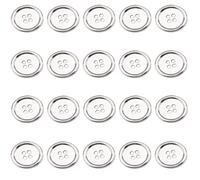 High Alloy Metal Four Eye Sewing Button with Fine Edges for Fashion Projects and Home Decoration Craft Four Eye Button