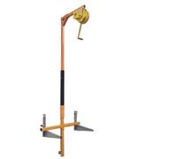 High Altitude Air Conditing Installat Tool - 5HP Manual Winch with Support Bracket Foldable Design 10M Reach for Easy Outdoor Unit Setup