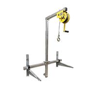High Altitude Air Conditioner Lifting Tool Small Crane with Folding Bracket Side Rolling Lift for Easy Installation 10M Length Durable & Portable