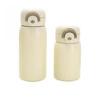 High Appearance Mini Vacuum Insulated Stainless Steel Thermos - 200ml/350ml Cute Pocket Water Bottle for Kids,Students,Gift (Purple,Pink,Mint,White,Red) - Leakproof Flip Lid (350ml,White)