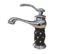 High-Arc Brass Kitchen Faucet, Single Handle Diamond Mixer Tap, Hot & Cold Bathroom Sink Faucet, Bar & Farmhouse SLE - Ele Water Control