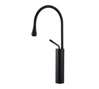 High Arc Kitchen Faucet Matte Black Sink Mixer Tap 360° Swivel Hot & Cold Water Gourmet Bathroom Durable Brass Construction Modern Design China
