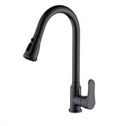 High Arc Kitchen Faucet, Single Handle Lever Hot and Cold Water Mixer Tap, Copper Alloy 360°Rotation Pull-Out Kitchen Vegetable Bowl Sink Faucet, Two-Speed Switch,D(D)