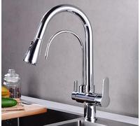 High Arc Kitchen Faucet with Water Filter Pull Down Dual Spray Head Touch Control Stylish Design for Filtered and Tap Water Easy Installation