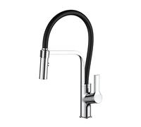 High Arc Pull Down Kitchen Faucet Commercial Brass Design Dual Function Pot Filler with Single Handle Ideal for Modern Sinks Easy to Install