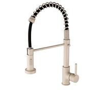 High Arc Pull Down Kitchen Faucet Stainless Steel Teles Mixer Tap Black & Brushed d h Ideal for Sink & Dishwasher Modern Design Easy to Install