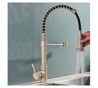 High Arc Pull Down Kitchen Faucet with Sprayer Dual Function Spring Fruit Commercial Sink Tap One Handle for Easy Control Stylish and Functional Kitchen Fixture