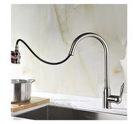 High Arc Pull Down Kitchen Sink Faucet Out Brass Bar Faucets with 3 Function Spray Head Ceramic Cartridge Ensure Drip Free(Dark Grey)