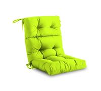 High Back Adirondack Chair Cushs Set Waterproof Outdoor Patio Seat & Back Replacement for Ln Rocking Wicker Fur Grass Green (1pc)