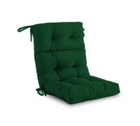 High Back Adirondack Chair Cushs Set Waterproof Replacement for Outdoor Patio Ln Rocking & Wicker Fur (Dark Green 1pc)