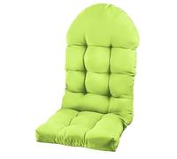 High Back Chair Cushion for Indoor/Outdoor - Soft Recliner Seat Pad with Backrest for Office, Home, Rocking Chairs & Garden - Comfortable Fruit Green Cushion (1)