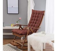 HANHAN High Back Chair Cushion Wooden Rocking Relaxer Pads Portable Thick Soft Summer Sun Lounger Cushion Seat Cover for Travel Holiday Indoor Outdoor