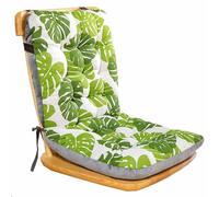 High Back Chair Cushions with Ties - Thickened One-Piece Dining Office Seat Pad Non-Slip Soft Cushioned Chair Backrest Comfortable Cushion for Home Dining Kitchen Garden Office (Style J,XL)