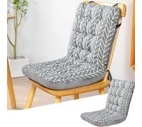 High Back Chair Cushs Set of 2 4 or 6 - Thickened OnePiece Cushs with Ties for Dining Kitchen and Office Chairs - Indoor & Outdoor Fur Accessories