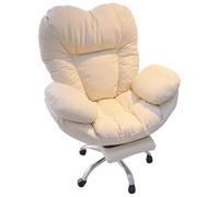 High Back Desk Chair,Ergonomic Office Chair High-Back Rolling Work Swivel Executive Comfortable Gaming Chairs with Wheels Adjustable Lumbar Support,White