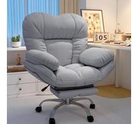 High Back Executive Office Chair with Foot Rest, Ergonomic Lumbar Support Work Armchair, Big and Tall Gaming Chair