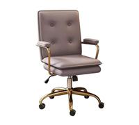 High Back Executive Office Chair with Leather Armrest and Tilting Backrest, Ergonomic Computer Desk Chair for Home Office and Gaming, Adjustable with Wheels