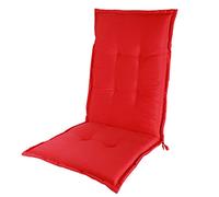 High-Back Garden Chair Cushions - 120x50 cm UV-Resistant Seat Cushions with Retaining Strap for Outdoor Furniture Perfect for Garden and Folding Chairs