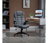 High Back Home Office Chair Ergonomic Computer Desk Chair w/ Arm, Swivel Wheels VINSETTO Dark Grey One Size
