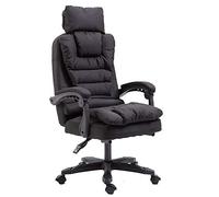 High-Back Large Size Fabric Gaming Chair, Reclining Executive And Swivel Chair Bearing Capacity: 330lbs,Brown (Black)