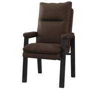 High Back Office Chair Upholstered in Leather with Cushioned Armrests Durable Design for Guest Reception and Office Use Ergonomic Executive Seating.