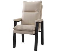High Back Office Chair Upholstered Leather with Padded Armrests Durable Design for Guest Reception and Office Use Ergonomic & Stylish Executive Seating.
