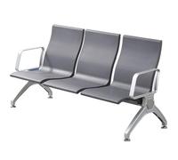 High Back Office Reception Chairs with Armrests - Modern Polyurethane Waiting Bench for Airport Bank Hospital Lounge - Ergonomic Design for Ultimate Comfort
